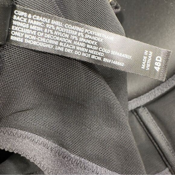 TORRID CURVE FAUX LEATHER LONGLINE PLUNGE‎ BRA 48D PLUS SIZE GOTH - Picture 7 of 8